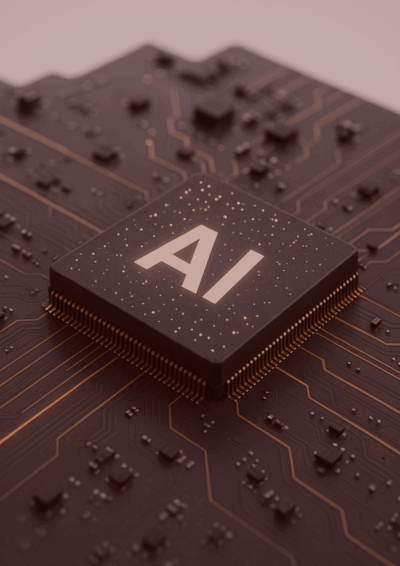 Puce AI sur carte électronique – recherche IA Meta FAIR Paris